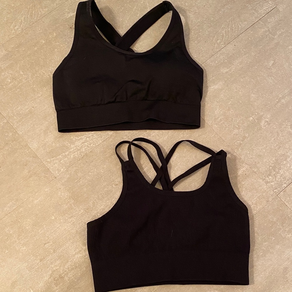 SHEIN Black Cross-Back Bras
